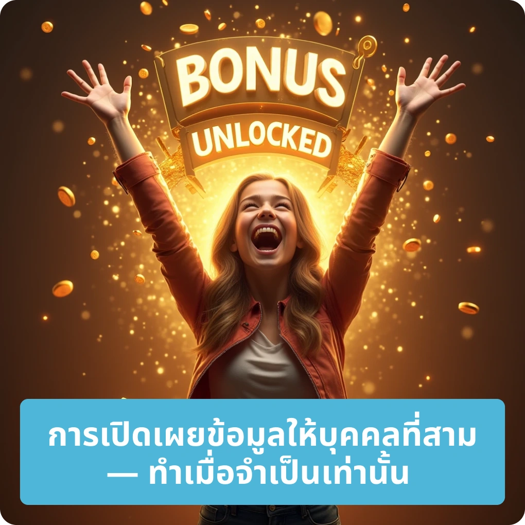 การเปิดเผยข้อมูลให้บุคคลที่สาม — กำหนดจำกัดเท่านั้น