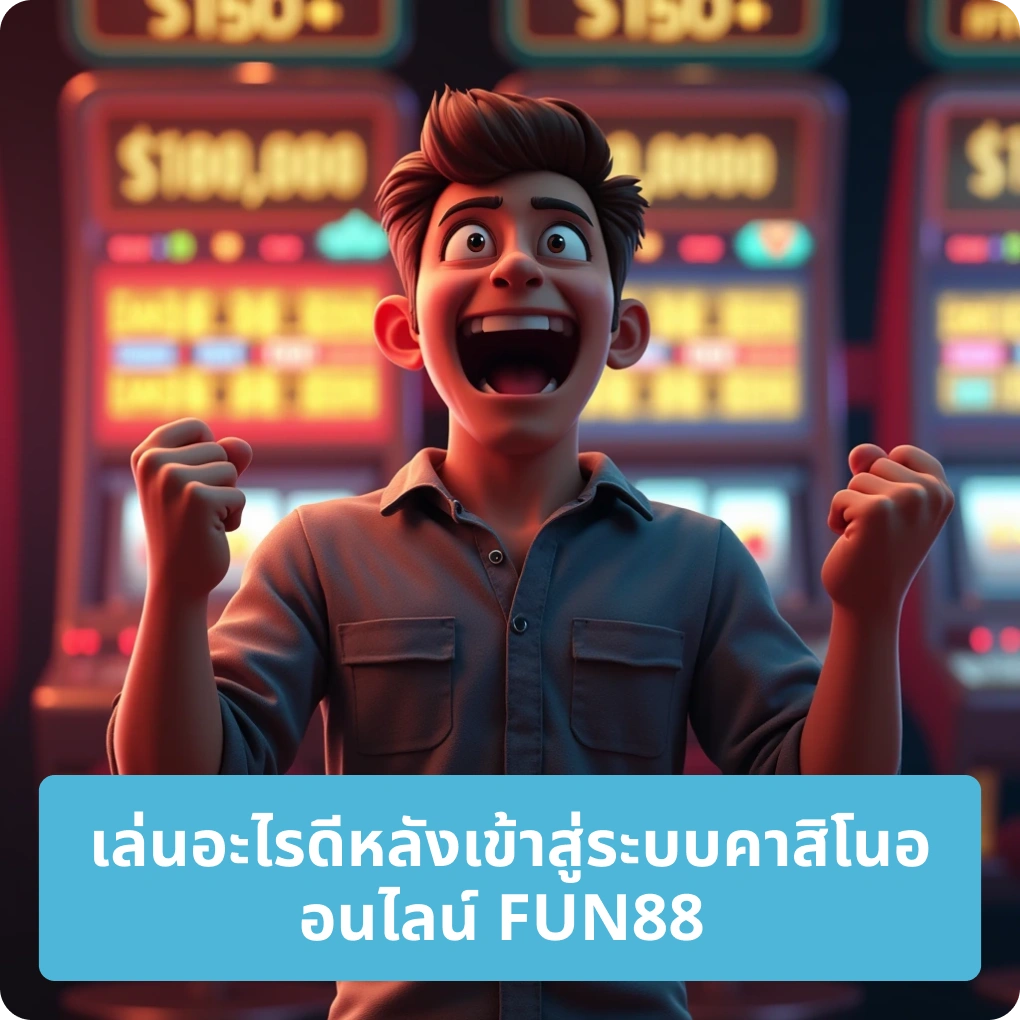 เล่นอะไรดีหลังเข้าสู่ระบบคาสิโนออนไลน์ FUN88