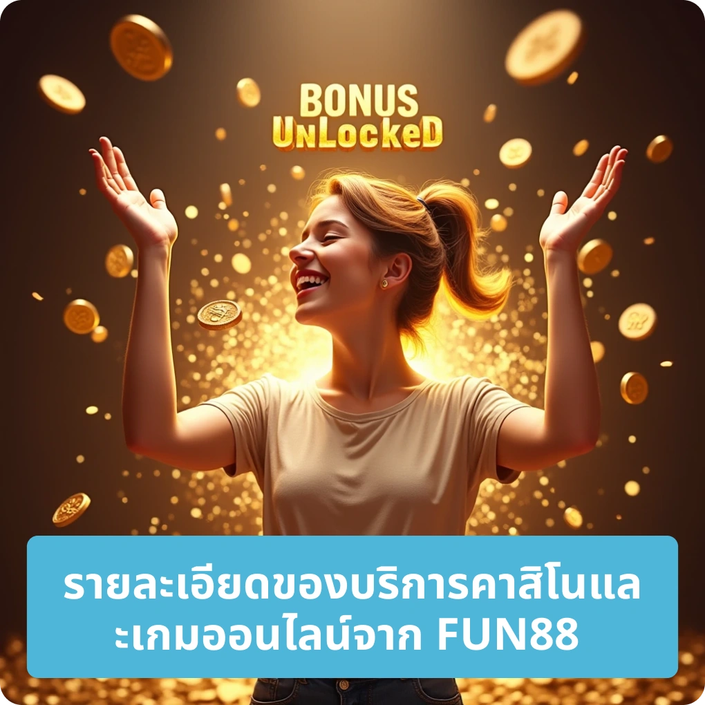 รายละเอียดของบริการคาสิโนและเกมออนไลน์จาก FUN88